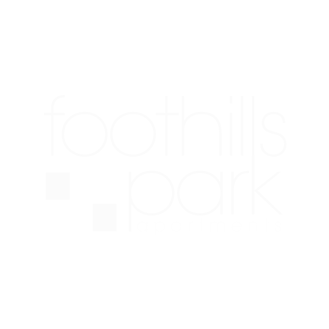 The image is a logo for Foothills Park Apartments.